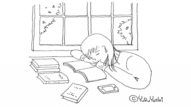 図書室で眠りたい